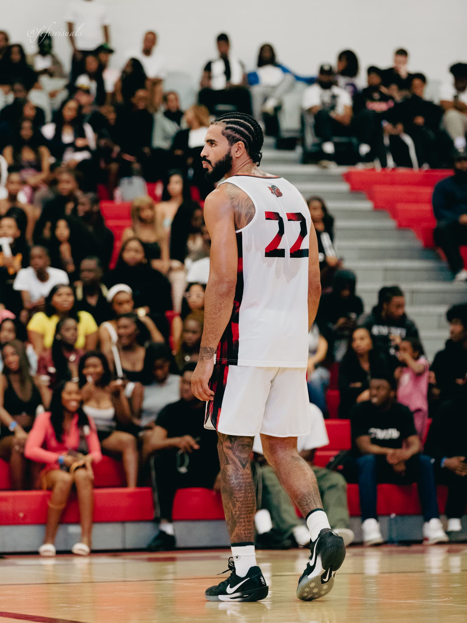 Community basketball moment during a Recinda6ix-style event